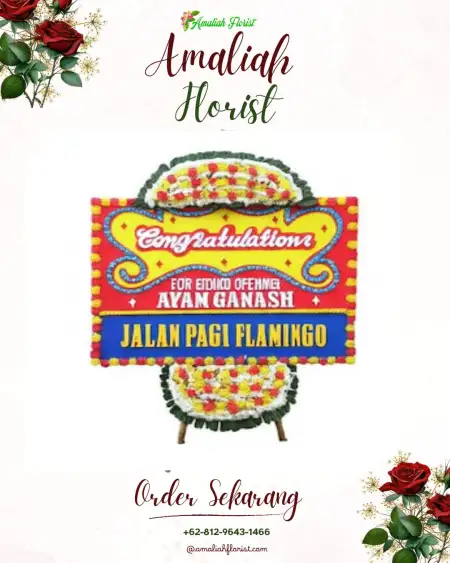 Sewa Papan Bunga Batang Hari